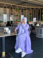 Women's long linen suit in various colors - Image 24