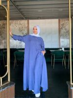 Women's long linen suit in various colors - Image 21