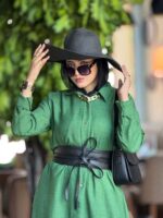 Women's long linen suit in various colors - Image 7