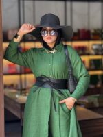 Women's long linen suit in various colors - Image 6