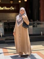 Women's long linen suit in various colors - Image 3