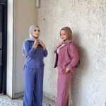 Women's short linen suit in various colors