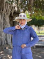 Women's short linen suit in various colors - Image 10