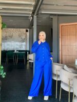 Women's short linen suit in various colors - Image 6