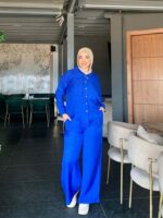 Women's short linen suit in various colors - Image 7