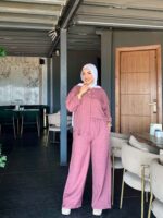 Women's short linen suit in various colors - Image 8