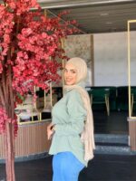 Girls' short poplin chemise - Image 10