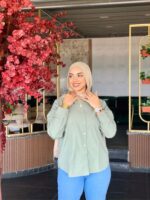 Girls' short poplin chemise - Image 9