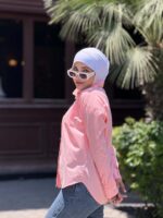 Girls' short poplin chemise - Image 8