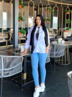 Girls' short poplin chemise - Image 5