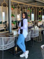 Girls' short poplin chemise - Image 4