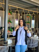 Girls' short poplin chemise - Image 3