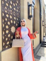 ⁦قفطان أورانج ملكي بتصميم فاخر ولمسات أنيقة⁩ - الصورة ⁦2⁩