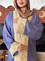 ⁦قفطان لافندر فخم بتصميم أنيق وتفاصيل راقية⁩ - الصورة ⁦2⁩