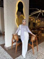 Girls' long linen shirt chemise - Image 3