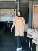 Girls' long linen shirt chemise - Image 13