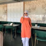 Girls' long linen shirt chemise